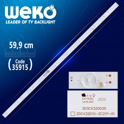 Zdcx32d10-zc21f-02 cx315m09 303cx320035 10 ledli 59.90 cm