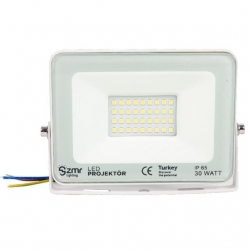 Zmr 30 Watt 6500K 220 Volt IP65 Beyaz Led Projektör