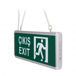 Zmr zmr-670/y.00 3w tek yön acil çikiş yönlendirme tabelasi - lambasi (38x30x36mm)
