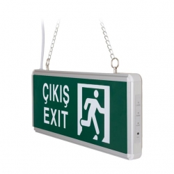 ZMR ZMR-670/Y.00 3W Tek Yön Acil Çıkış Yönlendirme Tabelası - Lambası (38X30x36mm)